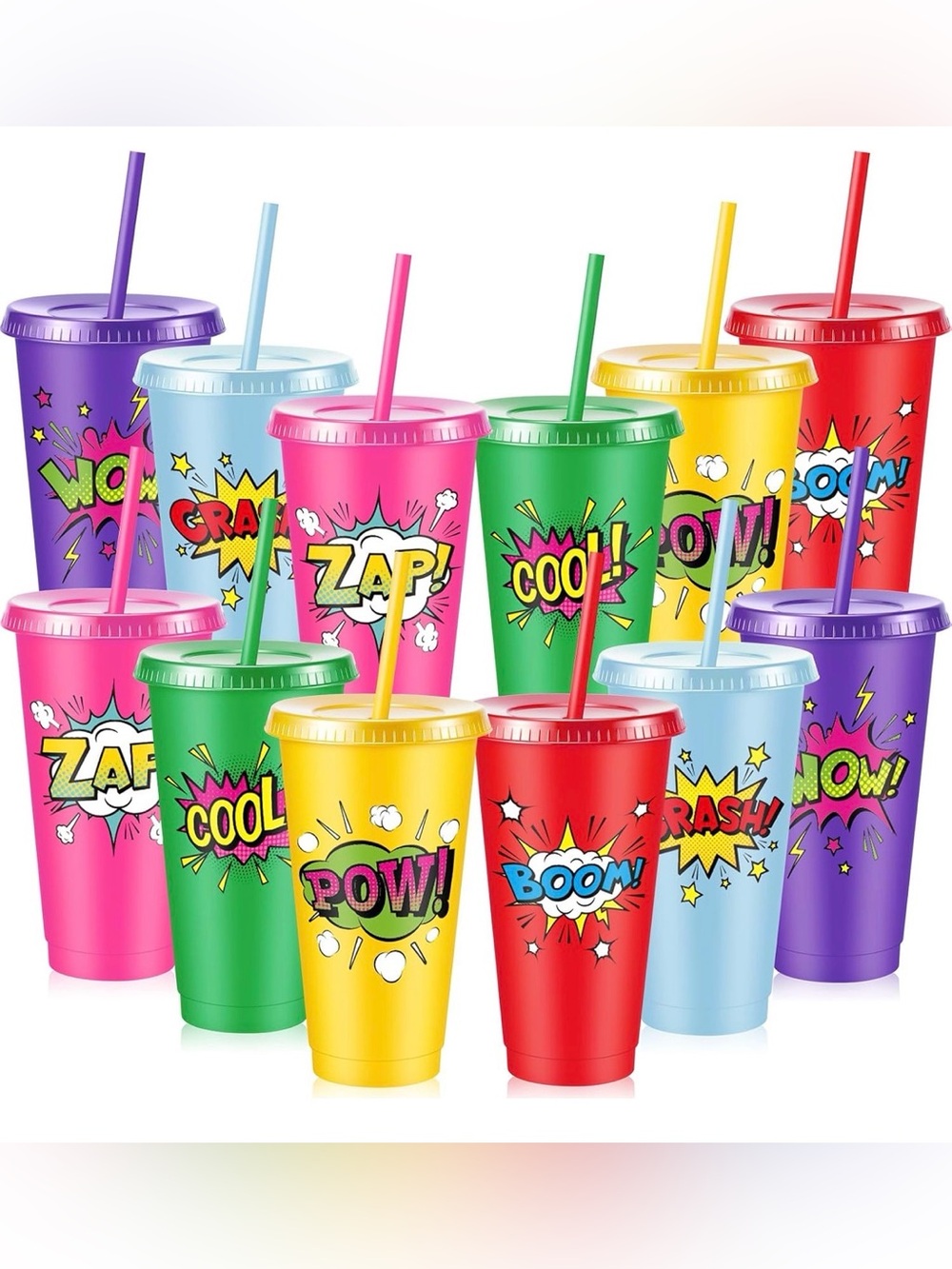 Super Hero Cartoon Retro 24oz Tumbler - Pick One